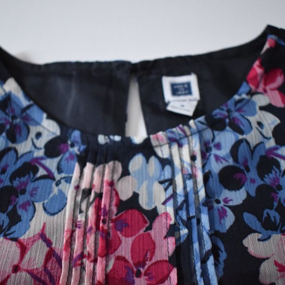 Janie and Jack Floral Pintuck Blouse Toddler Girl size 4 - Picture 6 of 9